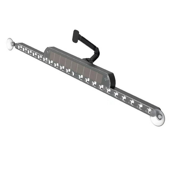 DAMIFU Solar Charge Wireless RGB LED Bar for Car Decor Anti Rear-End Collision