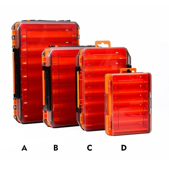 DAMIFU Tackle Box With Double Sided Storage For Fishing For Lures And Accessories