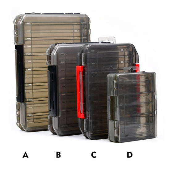 DAMIFU Tackle Box With Double Sided Storage For Fishing For Lures And Accessories
