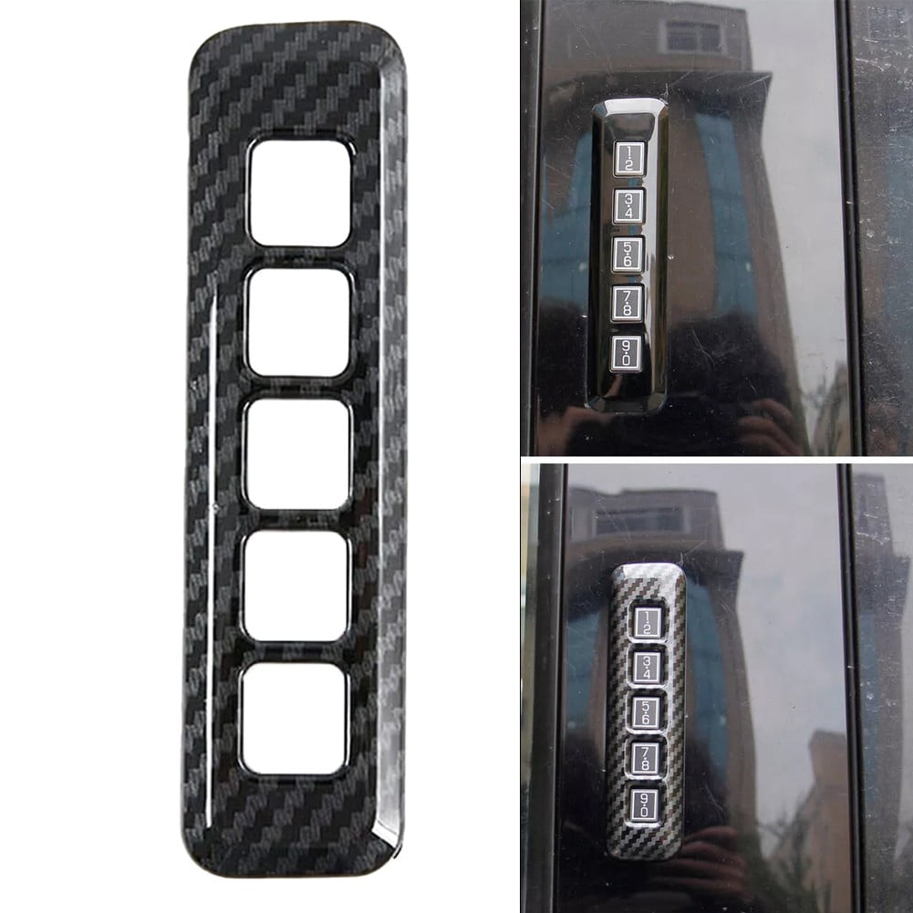 DAMIFU Truck Pillar Post Keypad Triple Carbon Fiber Trim Cover ford F ...