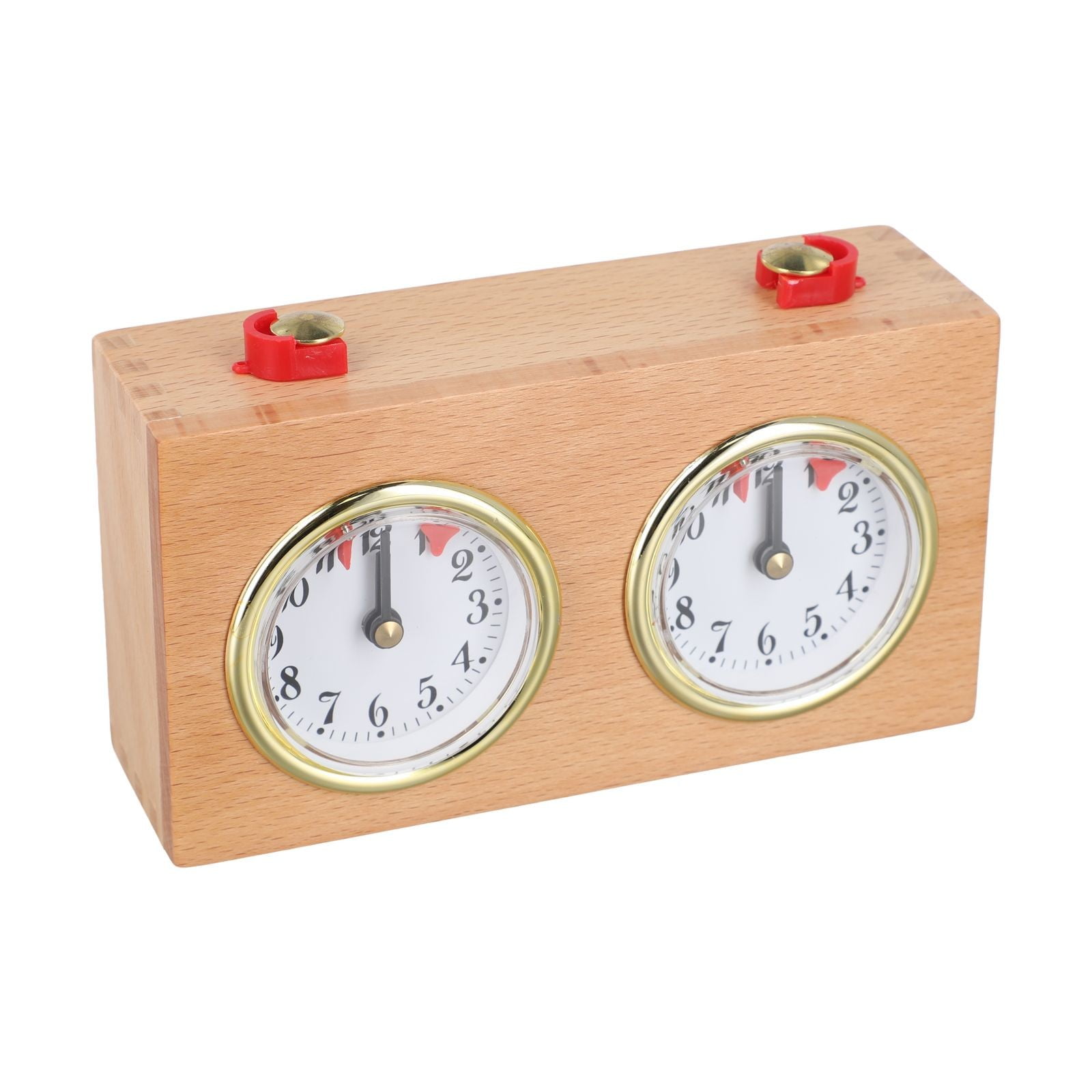 DAMIFU Wood Chess Timer Mechanical Clock With Intuitive Timing/ Button ...