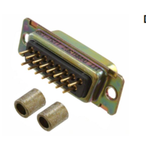 DAMM-15PZ Connector 15 Position D-Sub Plug, Male Pins