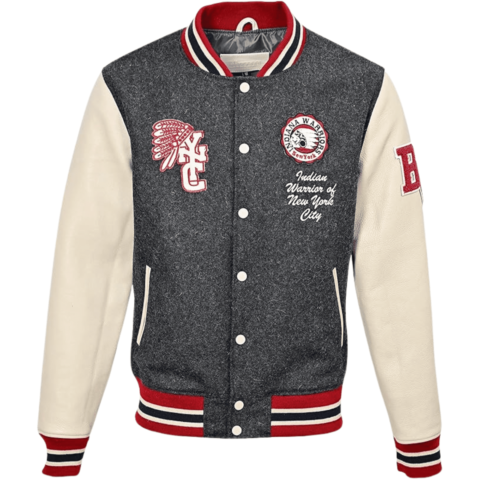 Dogg Supply All Gender Paisley Fleece Varsity Jacket, Men's