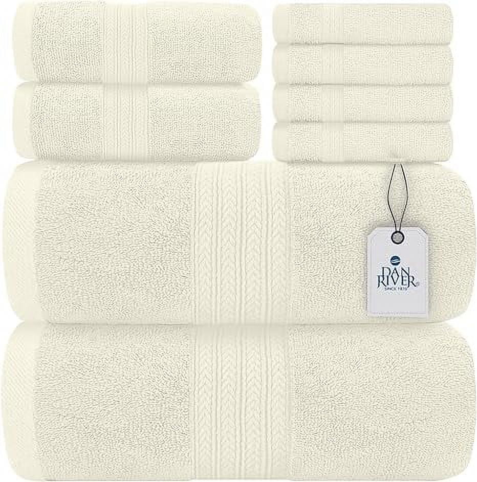 DAN RIVER 100 Cotton Bathroom Towel Set2 Oversized Bath Towels 30x52