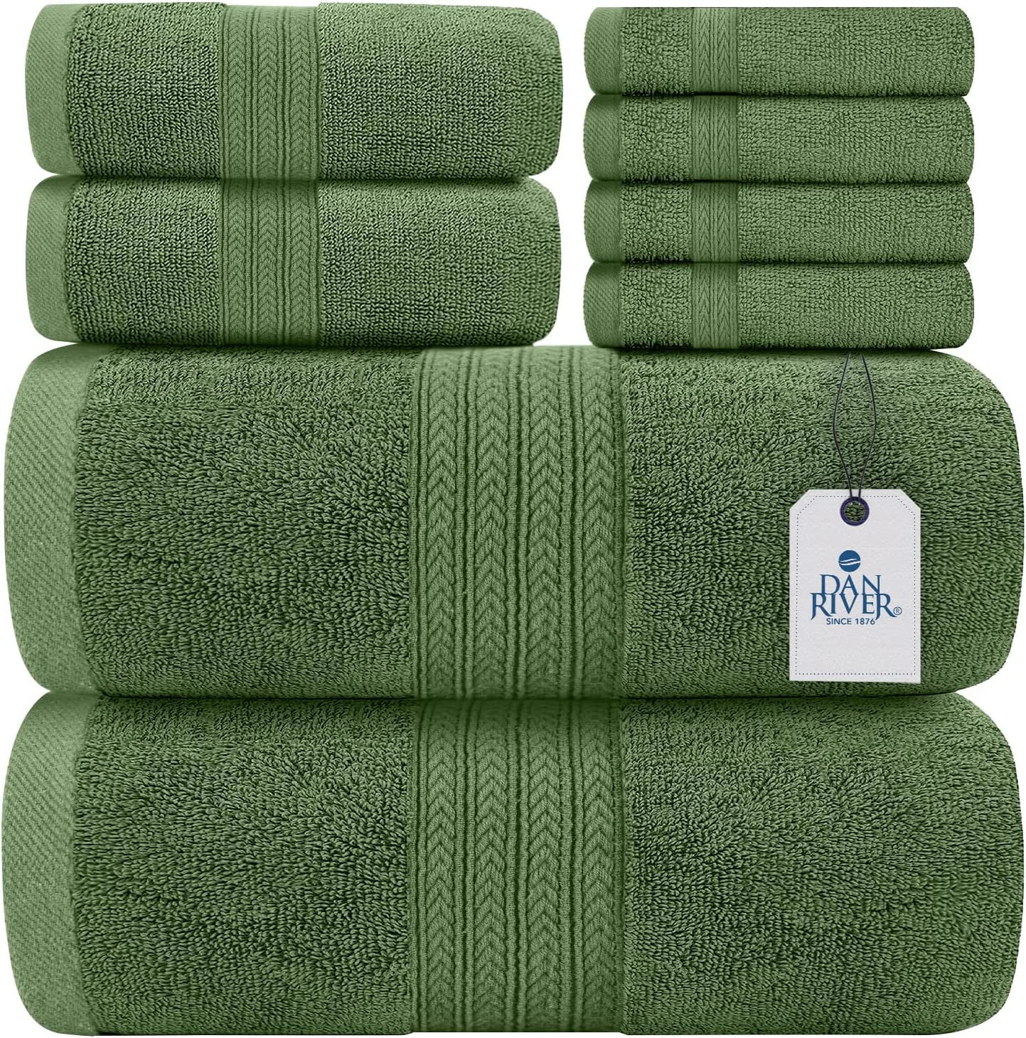 Dan River 100% Cotton Bath Sheet Set of 2| Soft Bath Sheets| Oversized Bath  Towels| Quick Dry Bath Sheets| Absorbent Bath Sheets| Bath Sheets Spa
