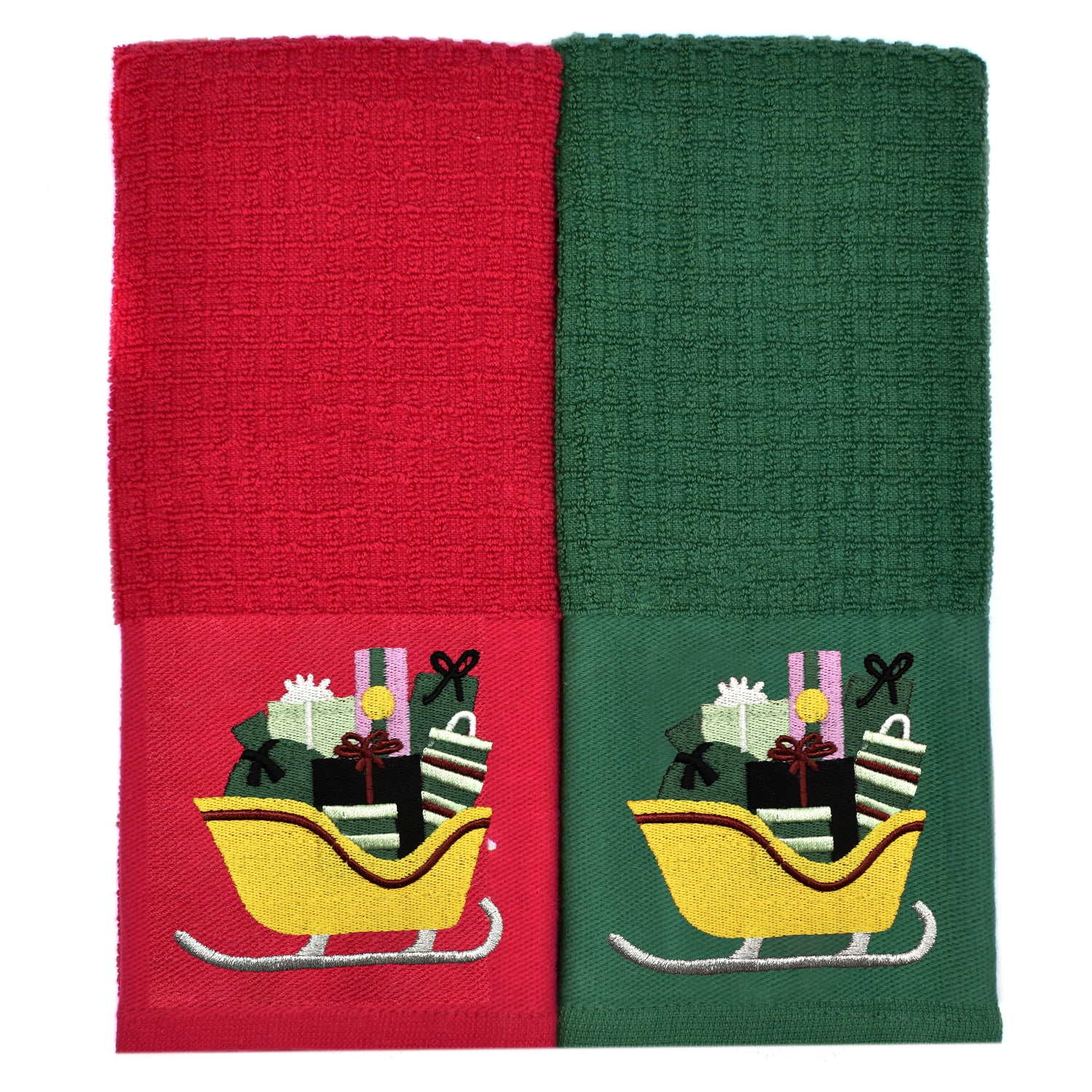 DAN RIVER 100 Cotton Christmas Towels 16x26” Decorative Kitchen