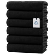 DAN RIVER 100% Cotton Economy Bath Towels Pack of 6 (Gray - 22x44 In) | 400 GSM Super Absorbent & Quick Dry Bath Sheets | Hotel Quality Towels for Home, Sheets for Beach, Gym, Spa & Daily Use