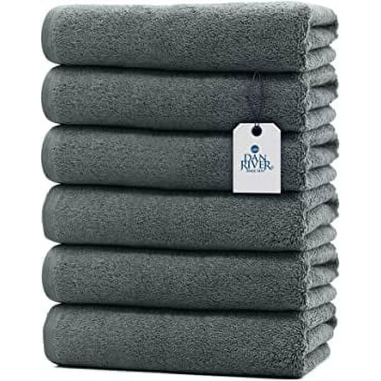 Utopia Towels 6 Pack Cotton Bath Towels, 24 x 48 inch Lightweight, Pool Towels, Gym Towels & Hair Towels (White)