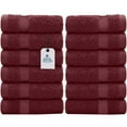 thumbnail image 1 of Dan River Washcloth for Face 12 pack Soft Absorbent and Quick Drying Durable Cotton Face Towel - Burgundy, 1 of 8