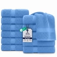 thumbnail image 1 of Dan River Washcloth for Face 12 pack Soft Absorbent and Quick Drying Durable Cotton Face Towel - Medium Blue, 1 of 8