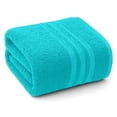 thumbnail image 1 of Dan River Bath Sheet 1 pack 40x80 in Soft Absorbent and Quick Dry jumbo Cotton Towel - Aqua, 1 of 8