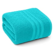 Dan River Bath Sheet 1 pack 40x80 in Soft Absorbent and Quick Dry jumbo Cotton Towel - Tan