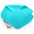 thumbnail image 1 of Dan River Bath Sheet 1 pack 40x80 in Soft Absorbent and Quick Dry jumbo Cotton Towel - Aqua, 1 of 10