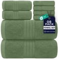 thumbnail image 1 of Dan River 8 Piece Towel Set Soft Quick Drying Cotton Bath Towel For Gym, Spa and Bathroom - Sage, 1 of 11