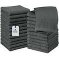 thumbnail image 1 of Dan River Washcloths pack of 24 High-Quality Soft Cotton Absorbent and Multipurpose Wash Clothes for Face & Body - Gray, 12x12in, 1 of 8