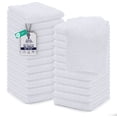 thumbnail image 1 of Dan River Washcloths pack of 24 High-Quality Soft Cotton Absorbent and Multipurpose Wash Clothes for Face & Body - White, 12x12in, 1 of 9