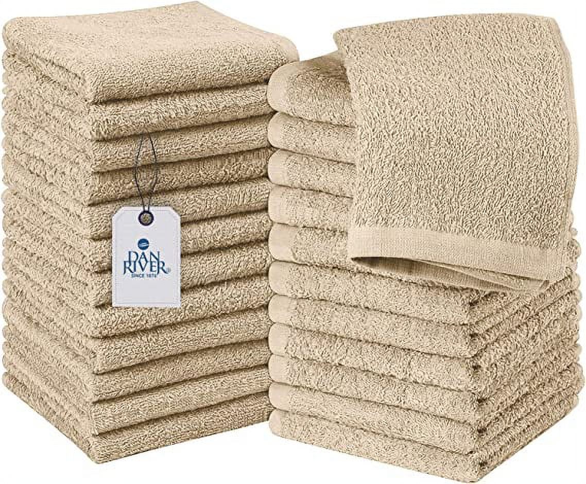 Mainstays Cotton Washcloth Bundle Collection, 24 Pack, New Primary