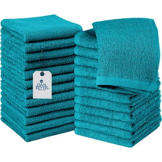 Machine Wash Cotton Absorbent Washcloth, with Hanging Loop, 12 x 12-in5-pk