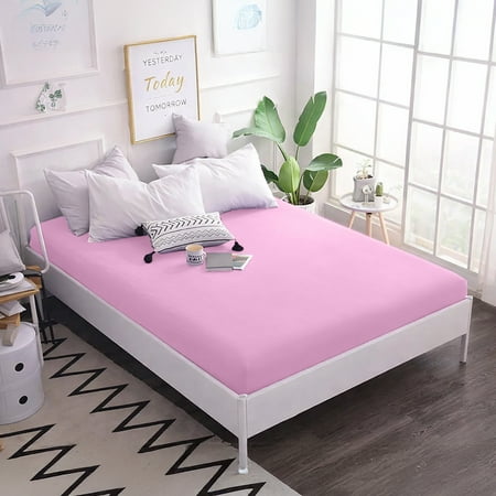 Dan River Full Fitted Bottom Sheet only Jersey Knit Cotton Soft Absorbent with Deep Pocket - Lavender