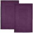 thumbnail image 1 of Dan River Purple Passion Bath Mat Greek Set 2 piece 20x32 in Soft Quick Drying Cotton Bathroom Rugs, 1 of 8