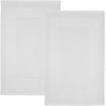 thumbnail image 1 of Dan River White Bath Mat Greek Set 2 piece 20x32 in Soft Quick Drying Cotton&nbsp;Bathroom&nbsp;Rugs, 1 of 8