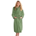 DAN RIVER 100% Cotton Terry Cloth Bathrobe for Women & Men (Green ...