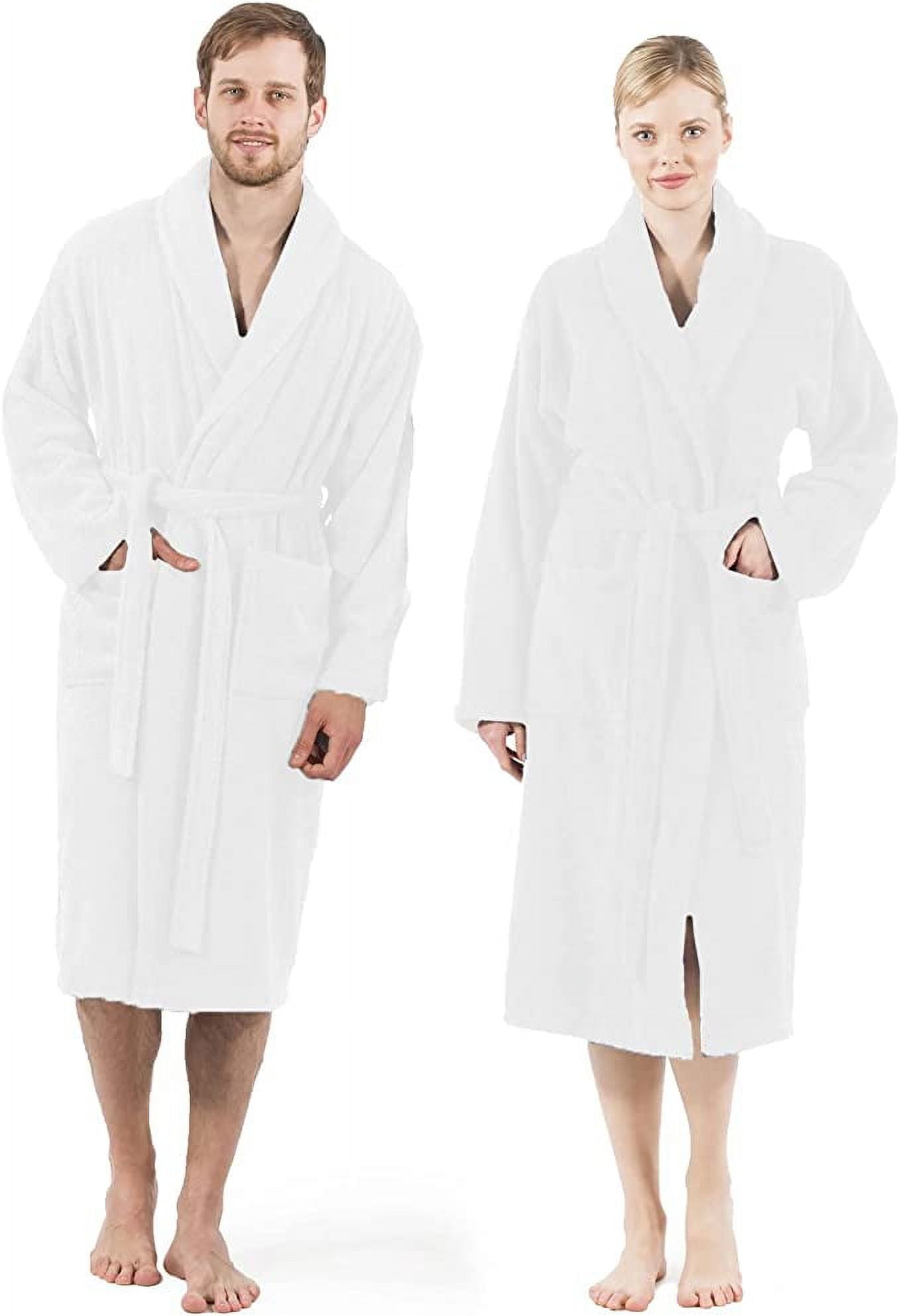 DAN RIVER Terry Cloth Robes for Women and Men - Lightweight 100% Cotton ...