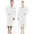 DAN RIVER Terry Cloth Robes for Women and Men Lightweight 100 Cotton Bathrobe Unisex Plush