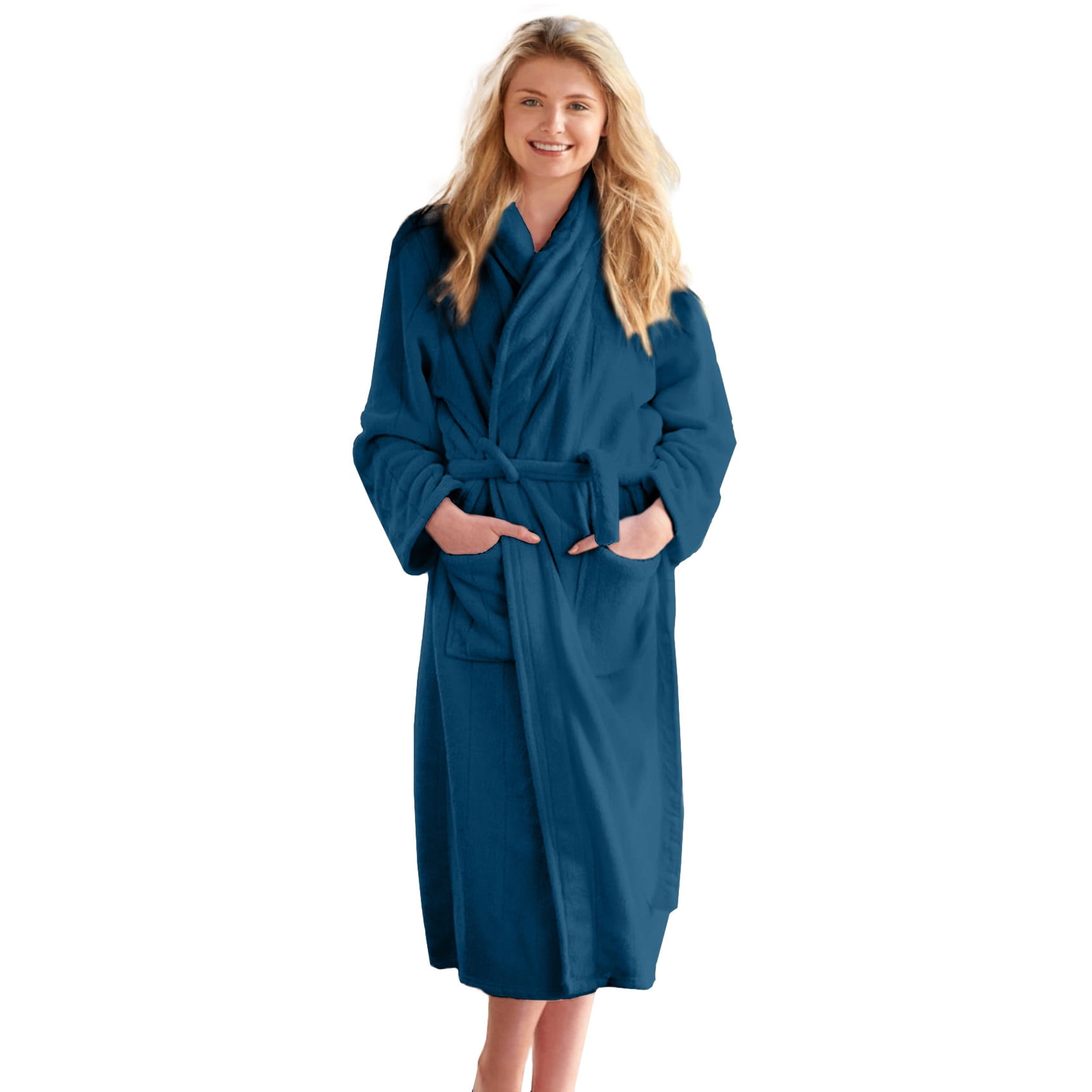DAN RIVER Terry Cloth Robes for Women and Men - Lightweight 100% Cotton ...