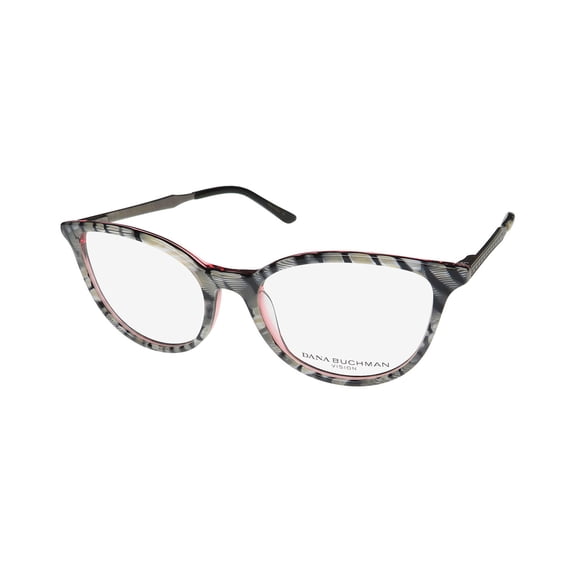 DANA BUCHMAN ANGELA CAT EYE STRIPED PATTERN FULL-RIM CUTE EYEGLASS FRAME/GLASSES
