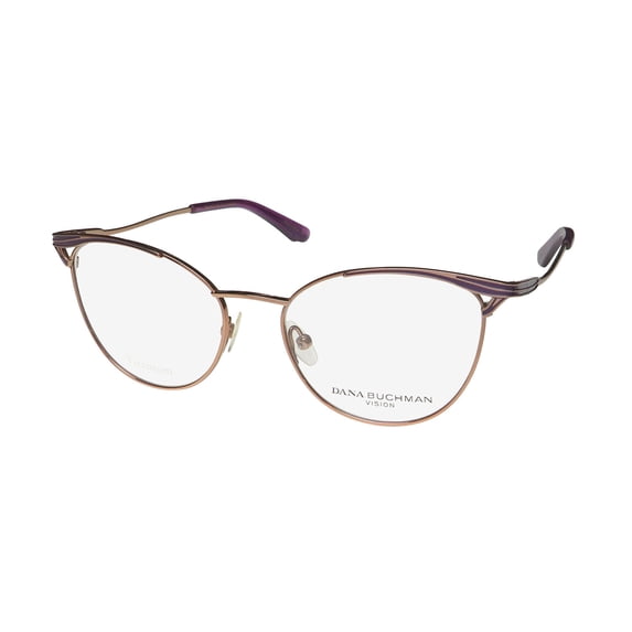 DANA BUCHMAN CAROL SUE CAT EYE TITANIUM ALLERGY FREE HIP EYEGLASS FRAME/GLASSES