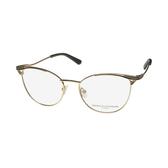 DANA BUCHMAN CAROL SUE CAT EYE TITANIUM ALLERGY FREE HIP EYEGLASS FRAME/GLASSES