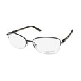 thumbnail image 1 of DANA BUCHMAN FREESIA ADJUSTABLE NOSEPADS HALF-RIMLESS HIP EYEGLASS FRAME/GLASSES, 1 of 7