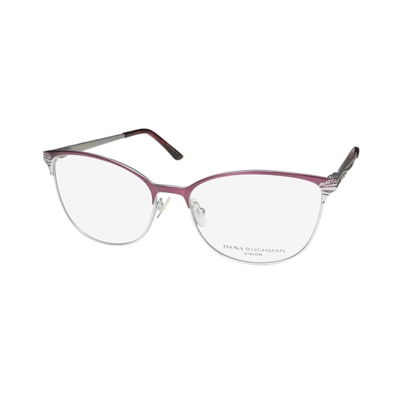 DANA BUCHMAN HEATHER CAT EYE SHINY METAL CLASSIC LOOKS EYEGLASS FRAME/GLASSES
