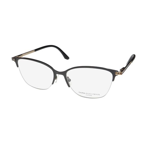DANA BUCHMAN JORDAN CAT EYE ADJUSTABLE NOSE PADS HALF-RIM EYEGLASS FRAME/EYEWEAR