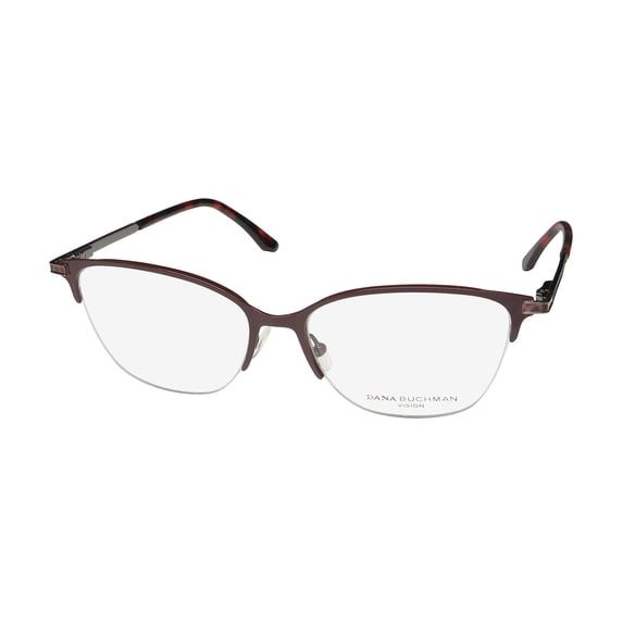 DANA BUCHMAN JORDAN CAT EYE ADJUSTABLE NOSE PADS HALF-RIM EYEGLASS FRAME/EYEWEAR