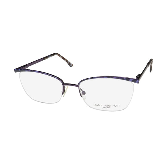 DANA BUCHMAN PAMELA HALF-RIMLESS LIGHT WEIGHT VISION CARE EYEGLASS FRAME/GLASSES