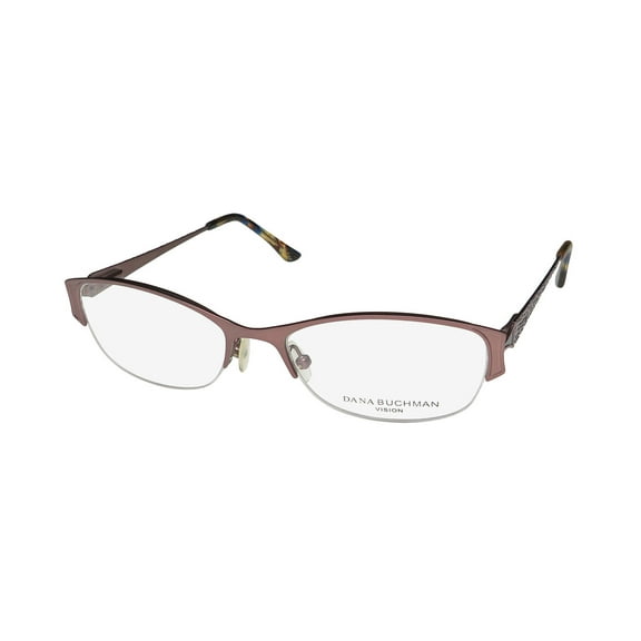 DANA BUCHMAN TILLY CAT EYE HALF-RIMLESS ADULT SIZE BUDGET EYEGLASS FRAME/GLASSES