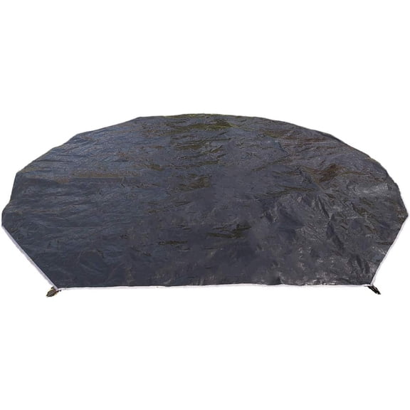 DANCHEL OUTDOOR Bell Tent Groundsheet (full size for 5m/16.4ft tents), made from waterproof Oxford fabric; this decagonal groundsheet serves multiple purposes, such as a picnic mat, moisture barrier,