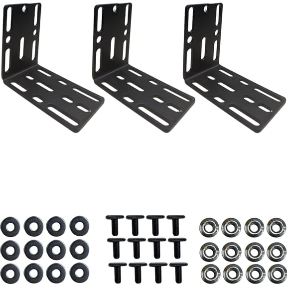 DANCHEL Outdoor Universal Car Sunshade Roof Rack Mounting Bracket, Durable L-Shaped Mounting Bracket, 3-Pack
