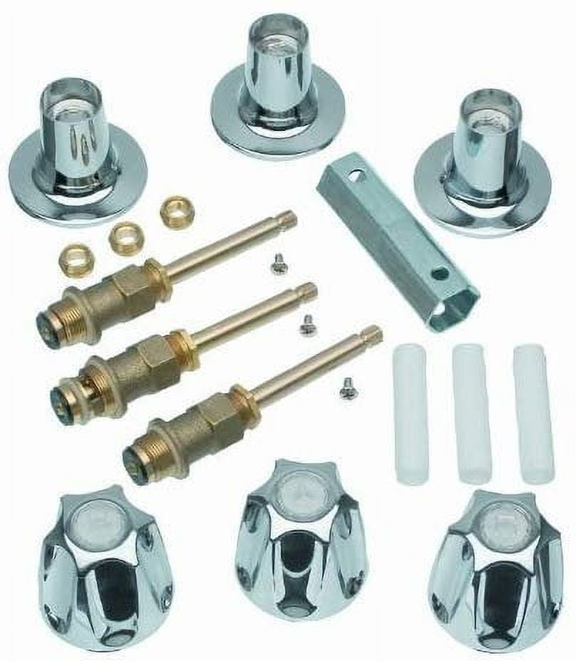 DANCO Tub Repair Kit for Bathtub and Shower Faucet, 3-Handle Remodel ...