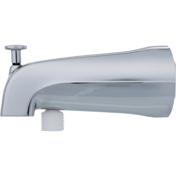 DANCO Diverter 89266 Universal Tub Spout with Handheld Shower Fitting, Chrome — Wall-Mount, Standard ½" Shower-Arm Connection