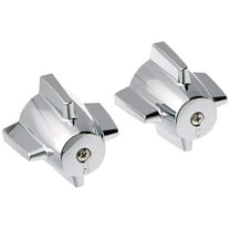 DANCO Easy-to-Install Pair of Faucet Handles for Central Brass, Chrome, 2-3/4-Inch x 2-3/8-Inch, 1-Pair 88264