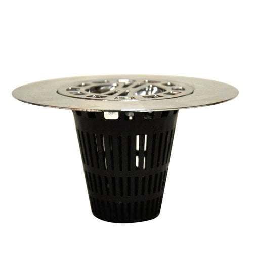 DANCO Hair Catcher Strainer Snare for Stand-Alone Shower Drain Cover, Chrome, 1-Pack (10529)