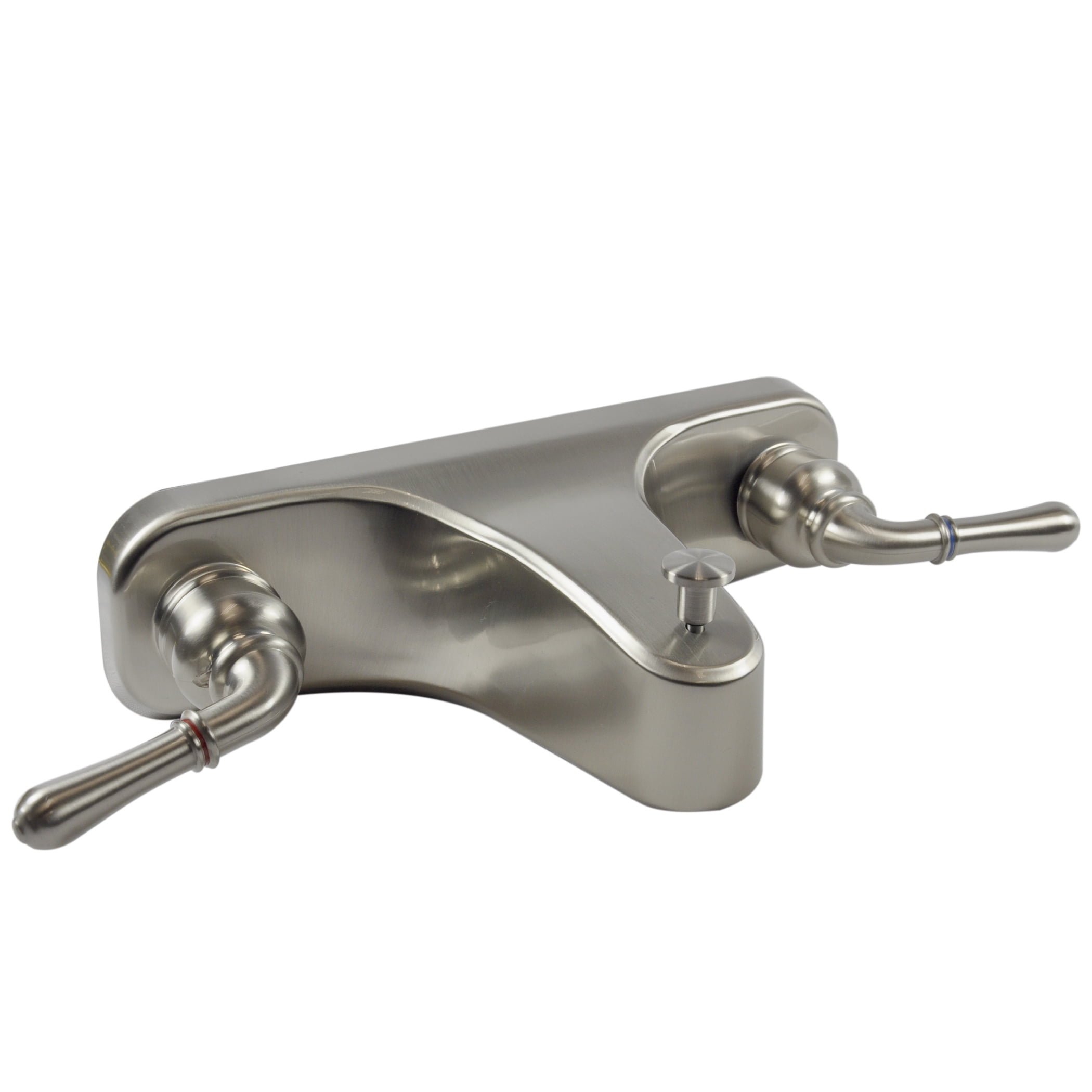 DANCO Lever-Style Mobile Home Off-Set Tub/Shower Faucet, Brushed Nickel, 8-Inches (10885X)