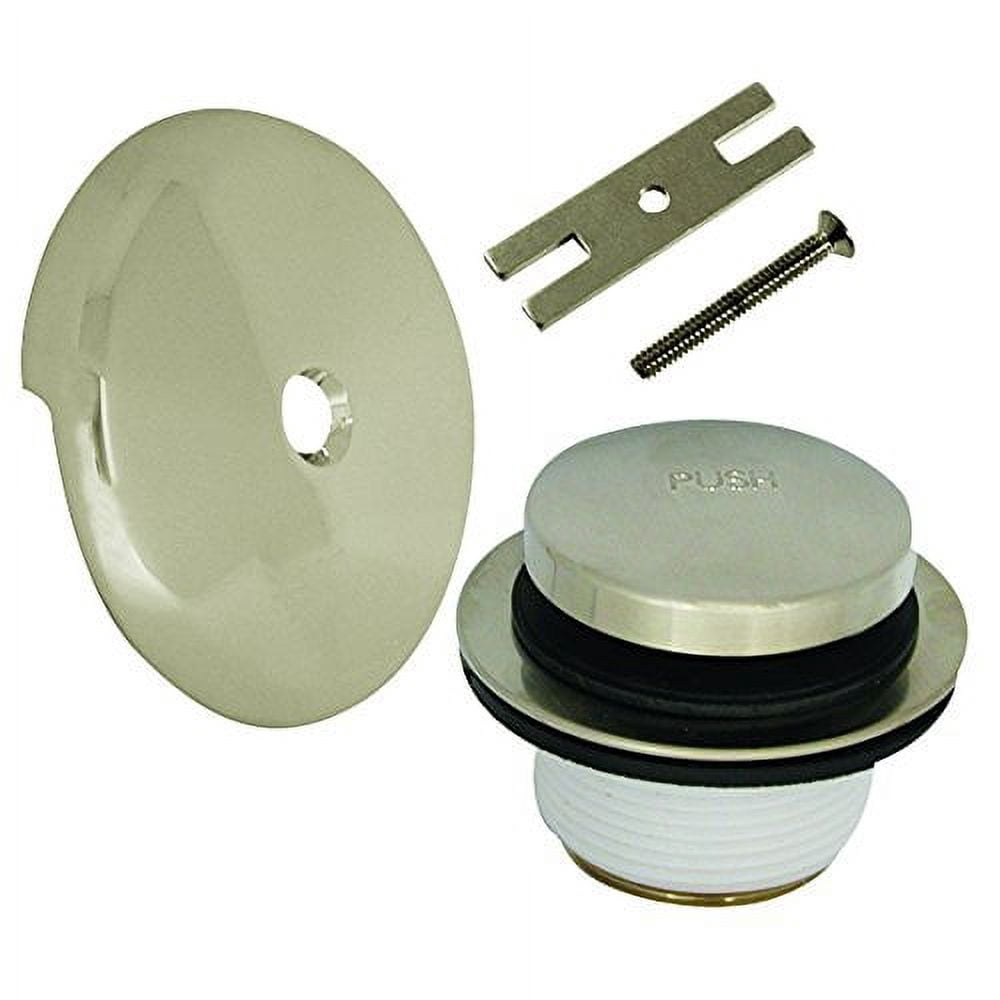 DANCO Universal Bath Tub Touch-Toe Push Button Bath Drain Trim Kit with ...