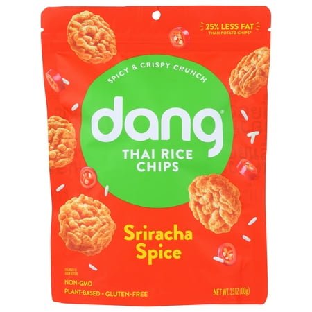 DANG SRIRACHA SPICE STICKY-RICE CHIPS, 3.5 OZ.