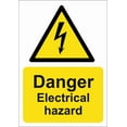 thumbnail image 1 of DANGER ELECTRICAL HAZARD Metal SignFOAMEX SIGN SITE SAFETY/ELECTRIC Size: 16 x 12 Inch, 1 of 5