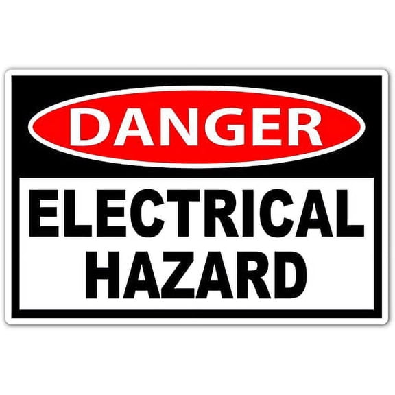 DANGER Electrical Hazard Safety Label Decal Sticker 4x6 in