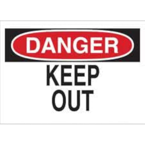 DANGER - Keep Out Sign - Security and Admittance Sign - Restricted Access Sign, No.6946 Safety Sign, 8 X 12 Inch Metal Tin Sign